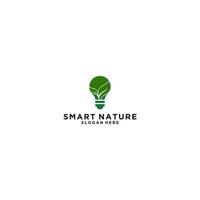 Smart Nature Logo-Vorlage, Vektor, Symbol in weißem Hintergrund vektor