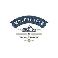 motorcykel klubb logotyp mall design element årgång stil vektor