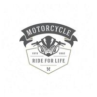 sport motorcykel logotyp mall design element årgång stil vektor