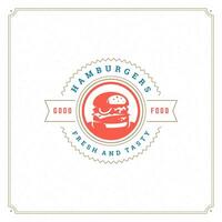 burger logotyp illustration. vektor