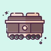 ikon frakt bil. relaterad till tåg station symbol. mbe stil. enkel design illustration vektor
