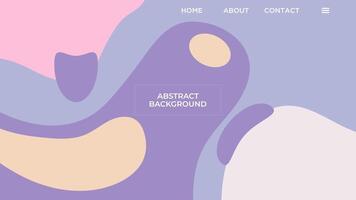 abstrakt bakgrund med hand dragen former pastell platt mjuk Färg design mall för affisch, tapet, omslag, ram, flygblad, social media, hälsning kort vektor