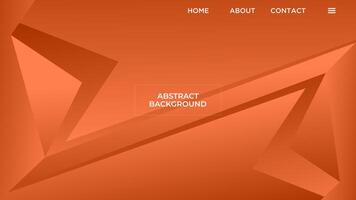 abstrakt orange lutning bakgrund slät flytande färgrik suddig design med geometrisk former. mall Bra för modern hemsida, tapet, omslag design vektor