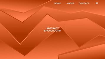 abstrakt Orange Gradient Hintergrund glatt Flüssigkeit bunt verschwommen Design mit geometrisch Formen. Vorlage gut zum modern Webseite, Hintergrund, Startseite Design vektor