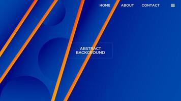 abstrakt Blau Orange Gradient Hintergrund glatt Flüssigkeit bunt Design mit geometrisch Formen Vorlage gut zum modern Webseite, Hintergrund, Startseite Design vektor