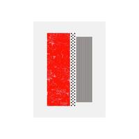 abstrakt bakgrund enkel dekorativ illustration minimalistisk geometrisk form design. linje konst pastell röd Färg Bra för tapet, omslag, affisch vektor