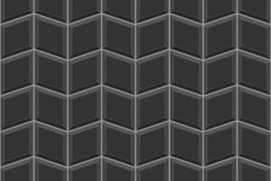 schwarz Rhombus Fliese Hintergrund. Badezimmer oder Dusche Keramik Mauer oder Fußboden Diamant Mosaik Oberfläche. Küche Backsplash Textur. Pflaster Dekoration nahtlos Muster vektor