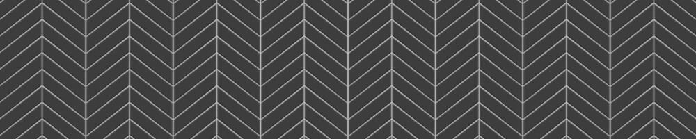 schwarz Chevron Fliese horizontal nahtlos Muster. Küche Backsplash oder Badezimmer Fußboden Zickzack- Textur. Stein oder Keramik Backstein Mauer Hintergrund. Fassade oder Innere Dekoration vektor