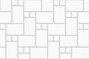 Weiß Fischgrätenmuster eingefügt Fliese Hintergrund. Stein oder Keramik Backstein Mauer. Küche Backsplash Mosaik Oberfläche. Badezimmer, Dusche oder Toilette Fußboden Dekoration. Bürgersteig Textur vektor