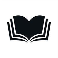 Buch Symbol Logo Vorlage auf Weiß Hintergrund. vektor