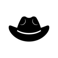 Cowboy Hut Symbol isoliert auf Weiß Hintergrund vektor