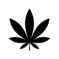 Marihuana Blatt Symbol isoliert auf Weiß Hintergrund. vektor