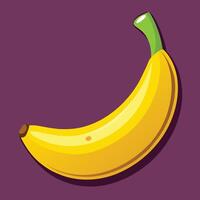 Banane auf Hand gezeichnet Karikatur Illustration vektor