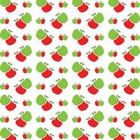 Apfel gerissen modisch Mehrfarbig wiederholen Muster Illustration Hintergrund Design vektor