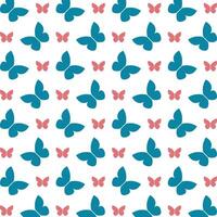 Schmetterling funktional modisch Mehrfarbig wiederholen Muster Illustration Hintergrund Design vektor