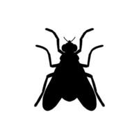 Flt Silhouette Illustration. fliegen Symbol isoliert auf Weiß Hintergrund. eben fliegen Symbol Symbol Zeichen von modern Tiere Sammlung zum Handy, Mobiltelefon Konzept und Netz Apps Design vektor