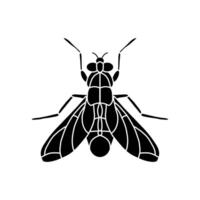 flyga svart och vit illustration. platt flyga ikon symbol tecken från modern djur samling för mobil begrepp och webb appar design vektor