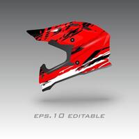 Moto-Cross Fahrrad Helm wickeln Design Folge 10 vektor