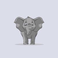 elefant gående illustration, djur, elefant på de Zoo vektor