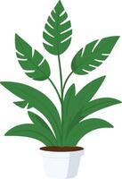 Haus Pflanzen Zuhause Dekor Illustration Satz. Karikatur eingetopft Grün Pflanzen Blumen Sammlung, Zimmerpflanzen im Lehm Topf, hängend dekorativ vektor
