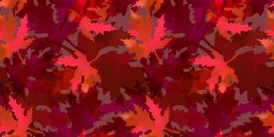 Herbst nahtlos Muster mit hell farbig Ahorn Blätter. dekorativ Hintergrund zum Drucken auf Stoff, Papier Verpackung, saisonal Feste und Urlaub Entwürfe. vektor