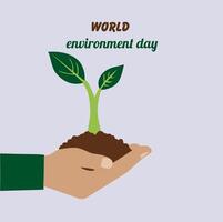 världs miljö dagen vektor