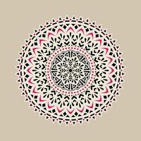 abstrakt mandala mönster. konst på de vägg. färg bok spets mönster de tatuering. design för en tapet måla skjorta och bricka klistermärke design, dekorativ cirkel prydnad i etnisk orientalisk stil vektor