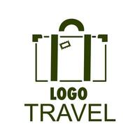 resväska resa väska logotyp. för resa och turism vektor