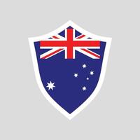 Australien Flagge im Schild gestalten Rahmen vektor