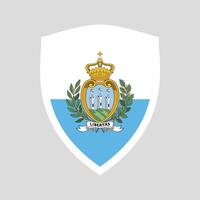 san Marino Flagge im Schild gestalten vektor