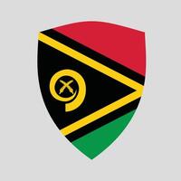 Vanuatu Flagge im Schild gestalten Rahmen vektor