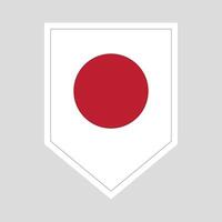 Japan Flagge im Schild gestalten Rahmen vektor