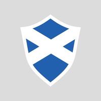 Schottland Flagge im Schild gestalten vektor