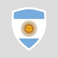 Argentinien Flagge im Schild gestalten vektor