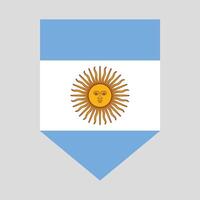 Argentinien Flagge im Schild gestalten vektor