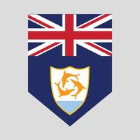 Anguilla Flagge im Schild gestalten vektor