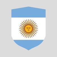 Argentinien Flagge im Schild gestalten vektor