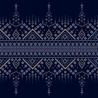 ein nahtlos Muster Rand abstrakt Design. geometrisch traditionell ethnisch Muster Ikat indisch Kleider Muster Design zum , modern indisch Textil- vektor