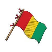 Guinea Land Flagge vektor