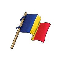 Rumänien Land Flagge vektor