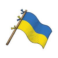 ukraina Land flagga vektor