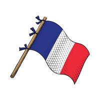 Frankrikes lands flagga vektor
