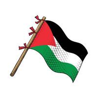 Palästina Land Flagge vektor