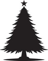 fröhlich Weihnachten Baum ohne Dekorationen. vektor