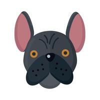 franska bulldogg ikon ClipArt avatar logotyp isolerat illustration vektor