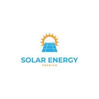 Solar- Energie Logo Design Vorlage Illustration Idee vektor