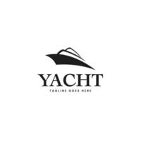 Yacht logotyp design mall illustration aning vektor