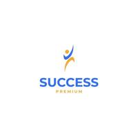 Erfolg Menschen Logo Design Vorlage Illustration Idee vektor