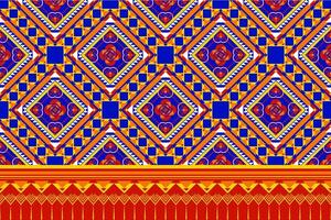 geometrisk etnisk mönster. kan vara Begagnade i tyg design för Kläder, textil, omslag, bakgrund, tapet, matta, broderi stil vektor