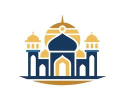 modern Moschee Logo Symbol vektor